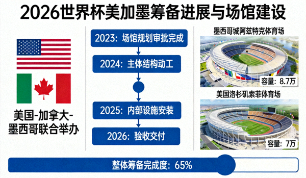 2026世界杯 美加墨 筹备进展与场馆建设新闻