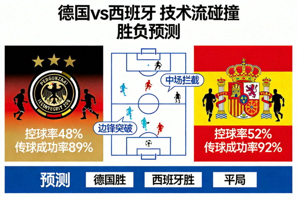 德国 vs 西班牙 技术流碰撞 胜负预测